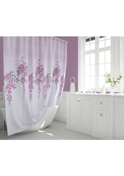 Banyo Perdesi 1x120x200 Tek Kanat Duş Perdesi Halka Hediyeli Duşakabin Perdesi 7359 fırsatları
