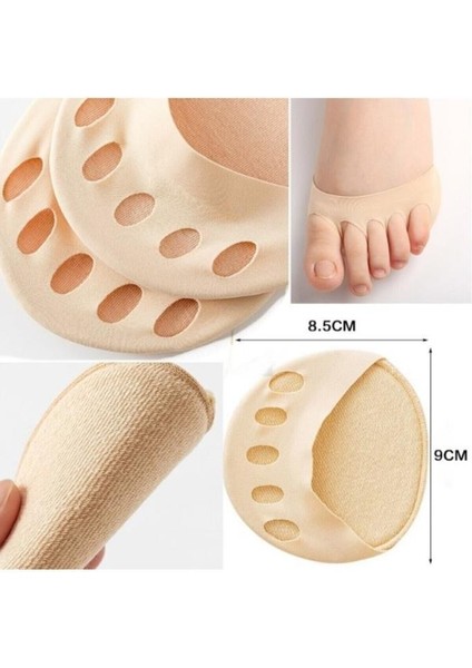 Krem Renk 5 Parmağa Geçen Parmak Altı Koruyucu Ayak Altı Desteği Terletmez Kumaş Koruyucu Ped 1 Çift modelleri