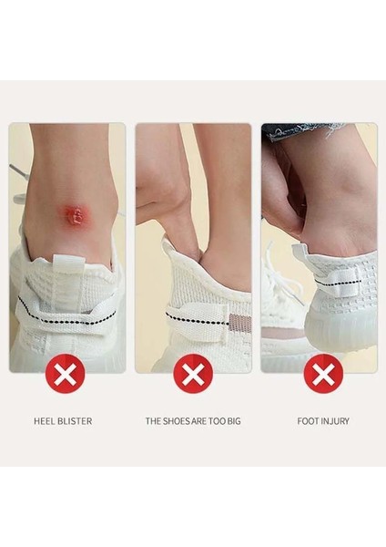 Krem Renk 10 mm Ayakkabı Topuk Vurma Önleyici ve Daraltma Pedi Ayakkabı Içi Koruyucu Aparat 1 Çift indirimleri
