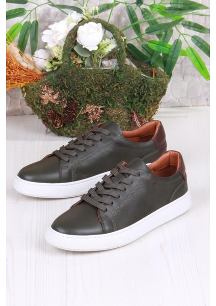 2082 Tkn Rahat Esnek Hakiki Deri Sneaker Erkek Ayakkabı
