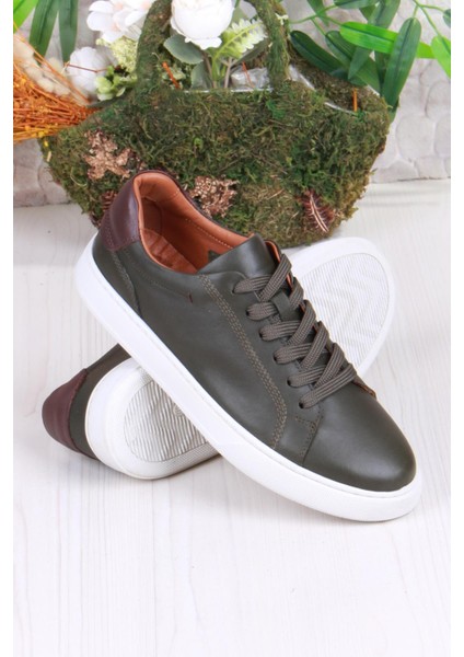2082 Tkn Rahat Esnek Hakiki Deri Sneaker Erkek Ayakkabı