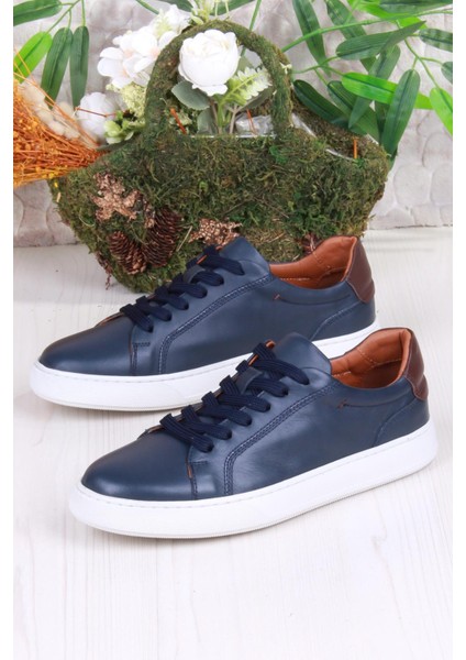 2082 Tkn Rahat Esnek Hakiki Deri Sneaker Erkek Ayakkabı