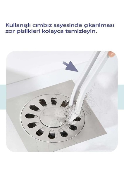 Ince Temizlik Fırçası Kalorifer Derz Arası Fayans Temizleyici Detaylı Temizlik Fırçası Mop