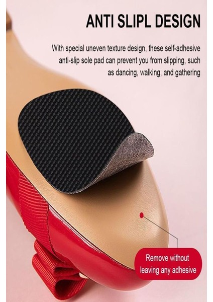 1 Çift Topuklu Ayakkabı Altına Yapışan Düşme Önleyici Kaydırmaz Tabanlık