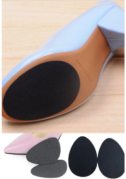 1 Çift Topuklu Ayakkabı Altına Yapışan Kaydırmaz Kauçuk Ped