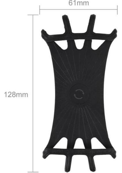 Telefon Tutucu Esnek Silikon Örümcek Bisiklet Telefon Tutacağı 4.0 - 6.0 inc Arası Telefonlara Uygun