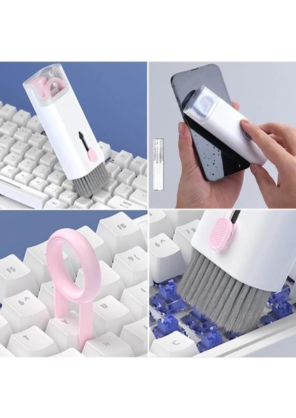 7 In 1 Çok Fonksiyonlu Bilgisayar Laptop Klavye Telefon Kulaklık Airpod Temizleyici Kit fırsatları