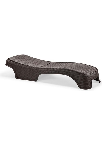 SY-2536 Kahverengi Brezza Royal Rattan Lüks Şezlong 2'li Set