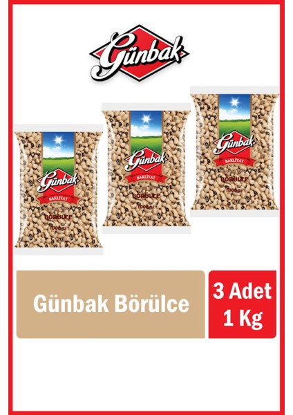 Börülce 1 kg x 3 Adet Tek Ebat