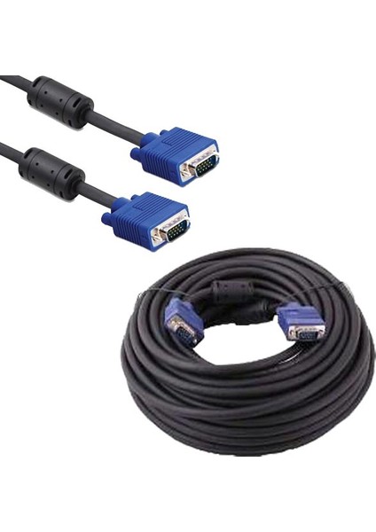 15 Pin Erkek/erkek 40 Metre VGA Kablo