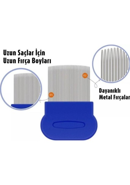 Bit Pire Tarağı Saç Temizleme Fırçası Saplı Saç Bakım Tarak Seti Kedi Köpek Tüy Toplama 1 Adet