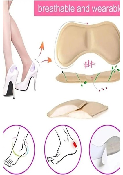 Siyah Renk 5 mm Ayakkabı Topuk Vurma Önleyici ve Daraltma Padi Taban Arkası Koruyucu 1 Çift fırsatları