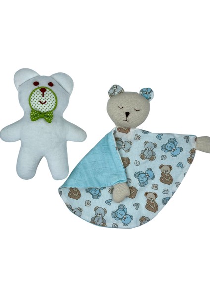 - Müslin Uyku Arkadaşı Ayıcık ve Velur Oyuncak Seti