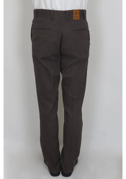 Fistan Store Erkek Rahat Kalıp Yandan Cep Boru Paça Büyük Beden Kışlık Keten Pantolon