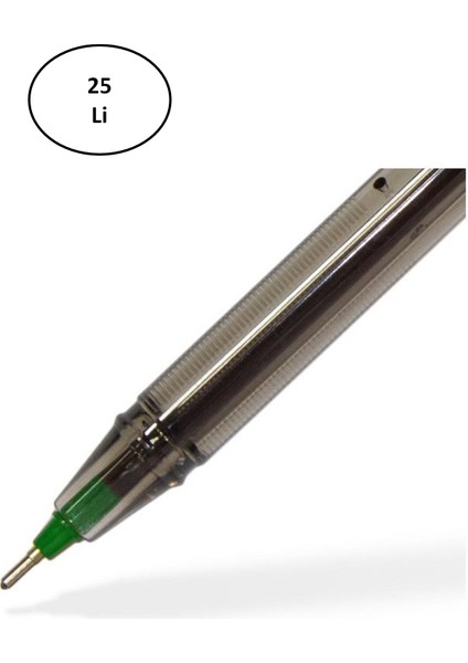 My-Tech 1.0 Tükenmez Kalem 02250 Yeşil 25'li