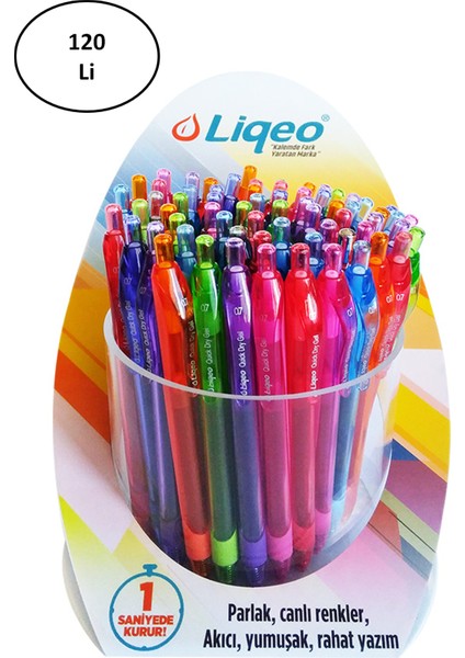 Liqeo Instant Gel Kalem 0.7 mm 120 Li