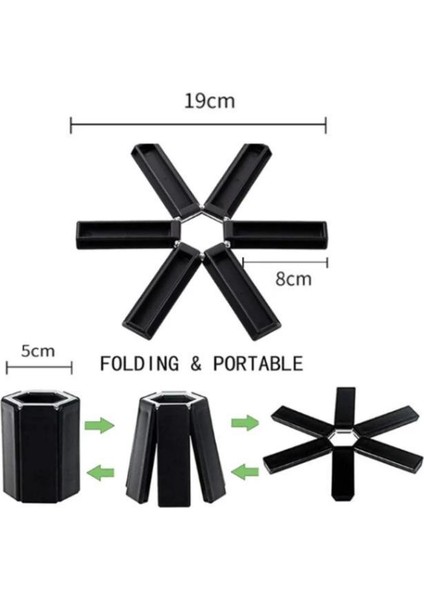 Nihale Katlanabilir Isıya Dayanıklı Tencere Caydanlık Nihalesi