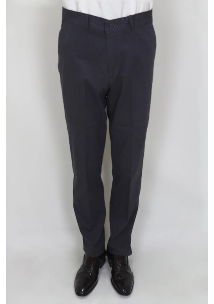 Fistan Store Erkek Rahat Kalıp Yandan Cep Boru Paça Büyük Beden Kışlık Keten Pantolon