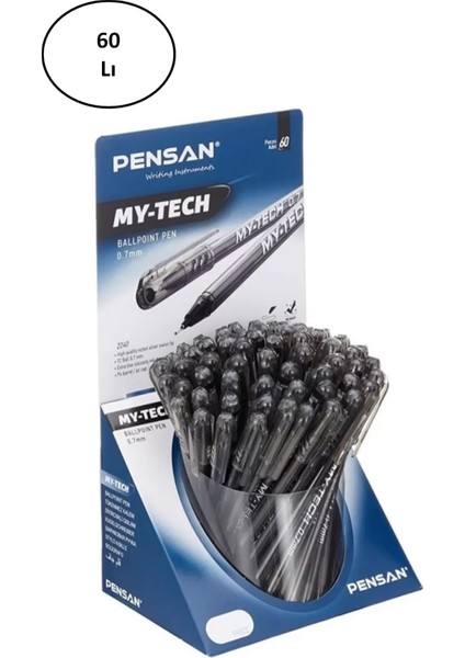 My Tech 1 mm Tükenmez Kalem 60 Lı 2250