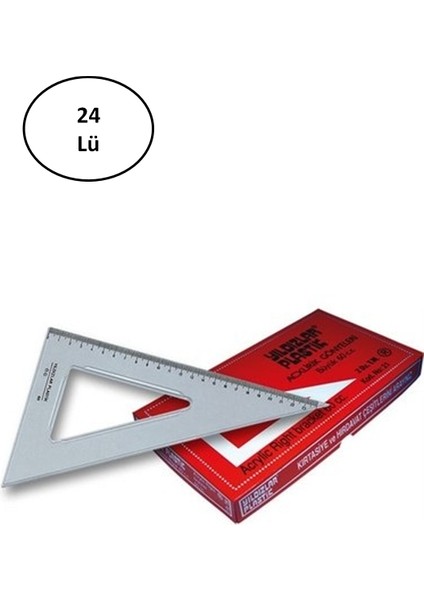 Yıldızlar Öğrenci Gönyesi 26 cm 60 cc 24'lü