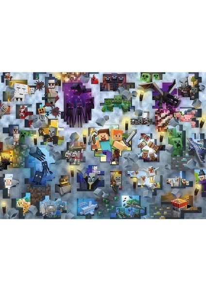 12000422 Minecraft Mobs 1000 Parça Ravensburger Puzzle