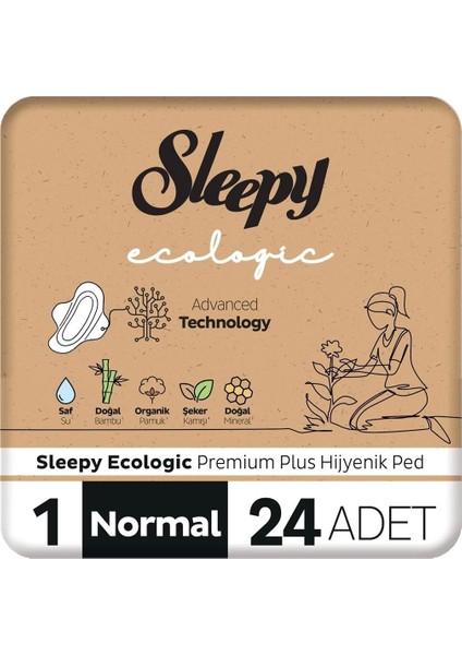 Ecologic Premium Plus Normal Ped 24 Adet