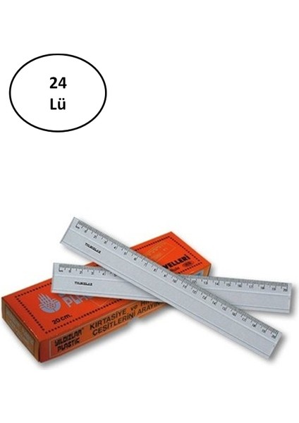 Yıldızlar 20 cm Cetvel 24'lü