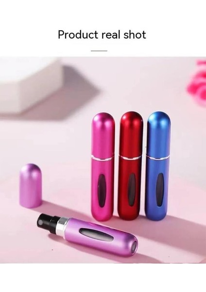 Parfüm Şişesi Çanta İçi Mini Doldurulabilir Seyahat Cep Yedek Parfüm Şişesi 5 ml