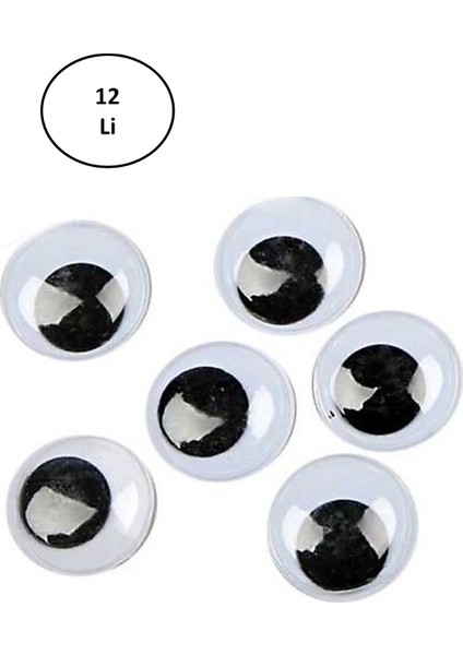 20 mm Siyah Oynar Göz Adet RB.5002 12'li