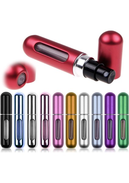 4 ml Parfüm Şişesinden Çanta Içi Mini Doldurulabilir Seyahat Cep Yedek Parfüm Şişesi 1 Adet