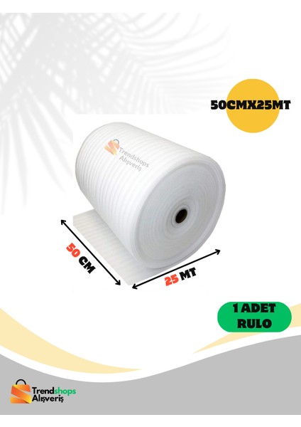Tsa 50CMX25MT Cam, Tabak, Bardak Koruma, Taşınma, Paketleme Şiltesi