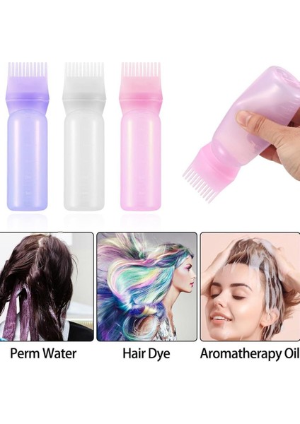 Taraklı Saç Boyama Şişesi - 3 Adet Seyahat Tipi Doldurulabilir Krem Şampuan Kutusu fiyatları