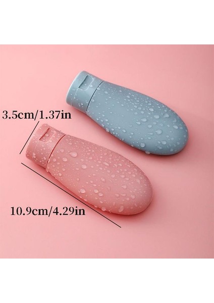 Taraklı Saç Boyama Şişesi - 3 Adet Seyahat Tipi Doldurulabilir Krem Şampuan Kutusu