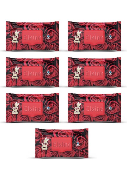 7 Paket Red Islak Havlu Mendil 90 Adet Kapaklı Gül Kokulu