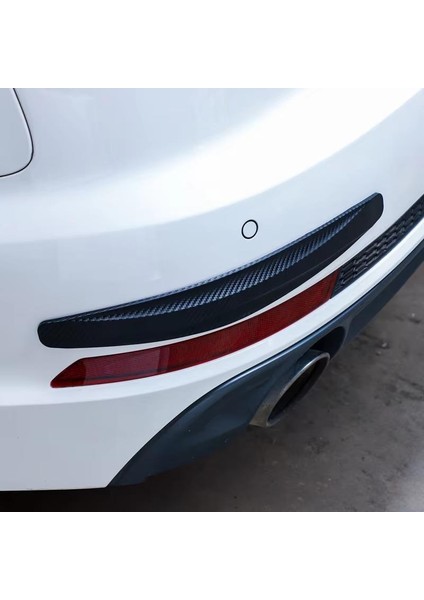 Siyah Renk 1 Çift 40 cm Araba Tampon Koruyucu Karbon Desenli