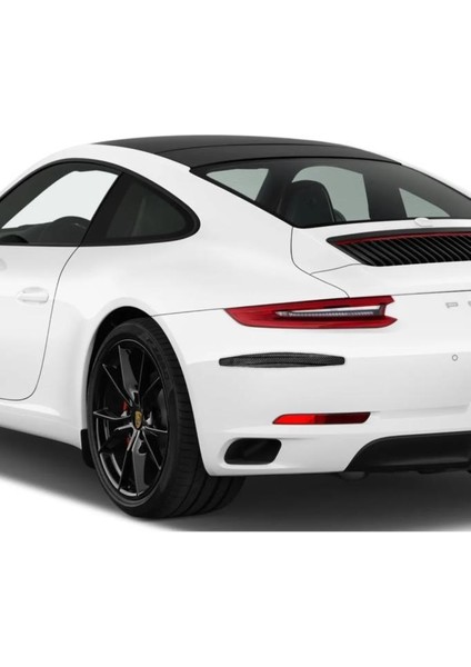 Siyah Renk 1 Çift 40 cm Araba Tampon Koruyucu Karbon Desenli fırsatları