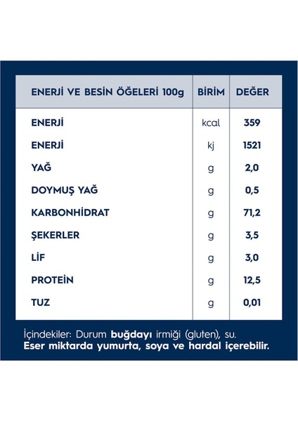 Pipette (Bukle) Makarna 500 gr x 2 Adet Tek Ebat
