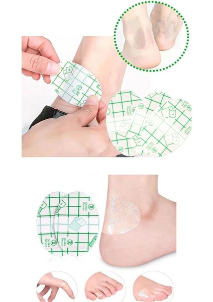 10 Adet Şeffaf Ayakkabı Topuk Koruyucu Vurma Bandı Sürtünme Önleyici Su Geçirmez Şeffaf Bant