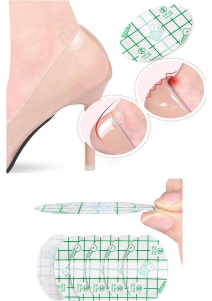 10 Adet Şeffaf Ayakkabı Topuk Koruyucu Vurma Bandı Sürtünme Önleyici Su Geçirmez Şeffaf Bant modelleri