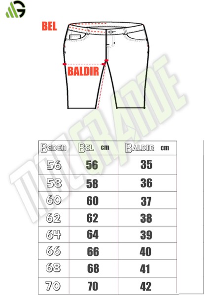 Mocgrande Büyük Beden Kot Kapri Power Lycra Comero 11913 Lacıvert