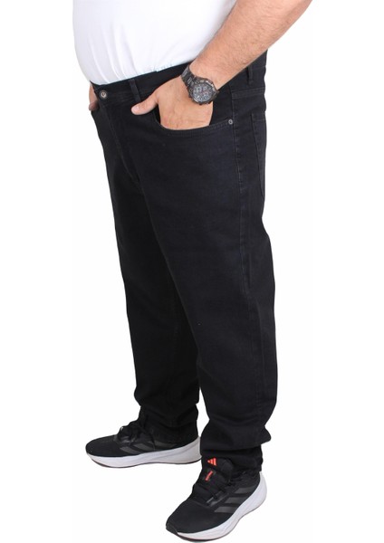 Mocgrande Büyük Beden Kot Pantolon Power Lycra Comero 11914 Sıyah