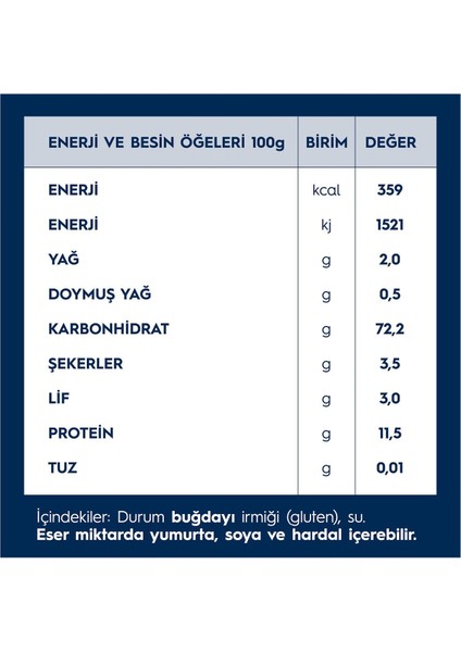 Arpa Şehriye (Risoni) 500 gr x 2 Adet Tek Ebat