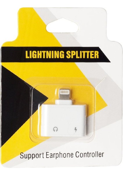 IPHONE Şarj ve Kulaklık Çoklayıcı Çevirici Adaptör Jack