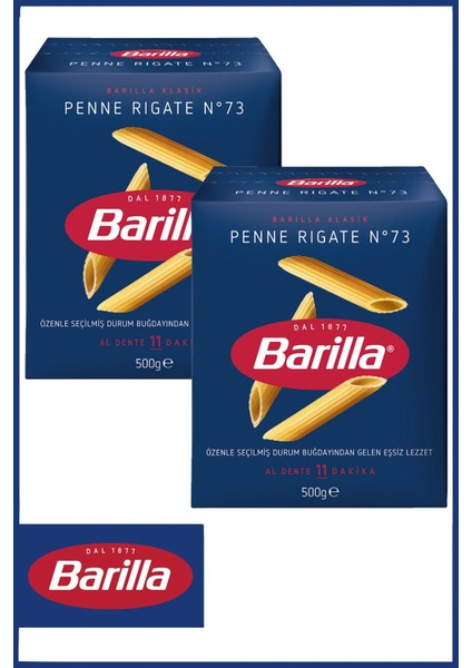 Kalem (Penne Rigate) Makarna 500 gr * 2 Adet Tek Ebat