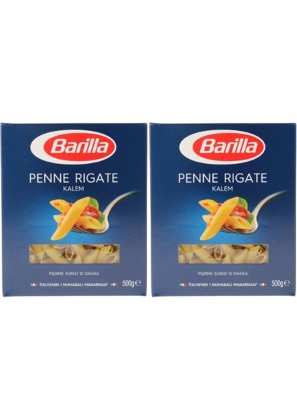 Kalem (Penne Rigate) Makarna 500 gr * 2 Adet Tek Ebat