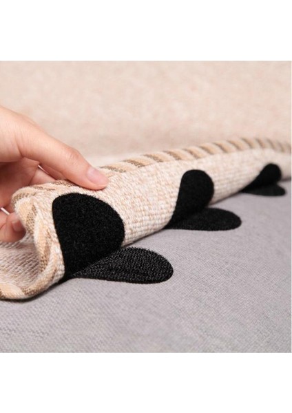 10 Adet Halı Kilim Nevresim Örtü Kaydırmaz Minder Cırt Bant Seti Yapışkanlı Halı Kaydırmaz