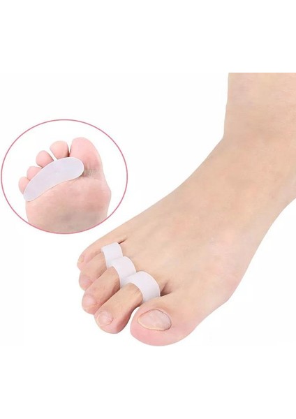 1 Çift 3 Parmağa Geçen Çekiç Ayak Parmak Düzeltici Makaralı Silikon Parmak fiyatları