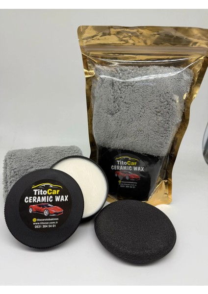 Seramik Wax Mikrofiber Bez ve Ped Hediyeli 150 gr