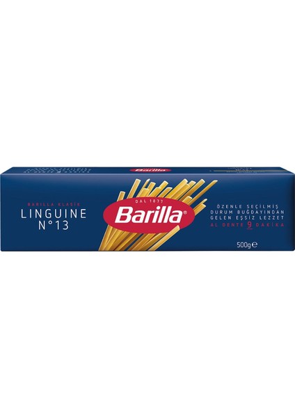 Linguine (Yassı) Spagetti Makarna No.13 500 gr x 2 Adet Tek Ebat