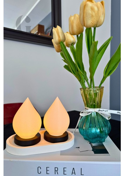 Alev Figürlü Tealight LED Mum Lamba